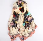 Wholesale plain colorful pure 100 silk scarf for painting or dyeing
