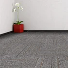Ribbed pvc self-adhesive floor polypropylene carpet tiles