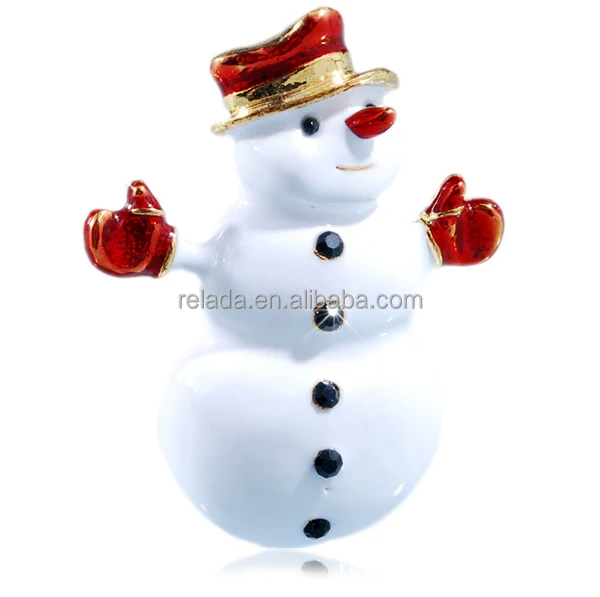 christmas gift jewelry brooches white snowman brooch pins for