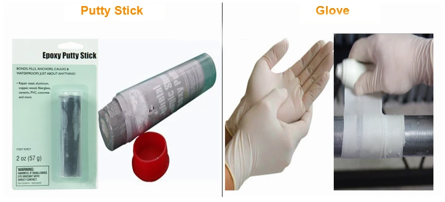 Emergency Water Activated Fiberglass Fix Pipe Repair Wrap Tape Pipe Repair Bandage