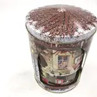 Metal Tin Can Christmas Music Carousel Tin Can Gift Box Rotate Carillon Tin Box