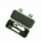 Pocket Light Linterna Led Usb Side COB Linterna Aluminum USB Recharge Mini Pocket LED Flash Light Hand Torch Flashlight