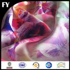 Custom digital print fabric pure silk from China