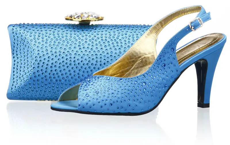 Newest fashion ladies shoes 3.5 inch,turkey blue italian shoes and matching bags,wedding shoes free shipping,SB8793