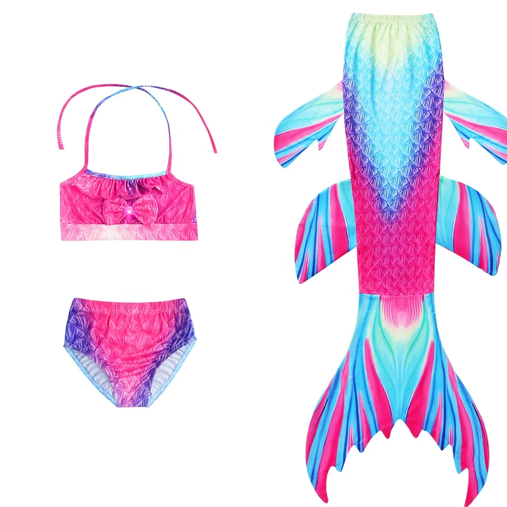 Fashion Little Kids Girl Children Mermaid Tail Bikini Swimwear Three Piece Swimsuit For Swim
Fashion Little Kids Girl Children Mermaid Tail Bikini Swimwear Three Piece Swimsuit For Swim
