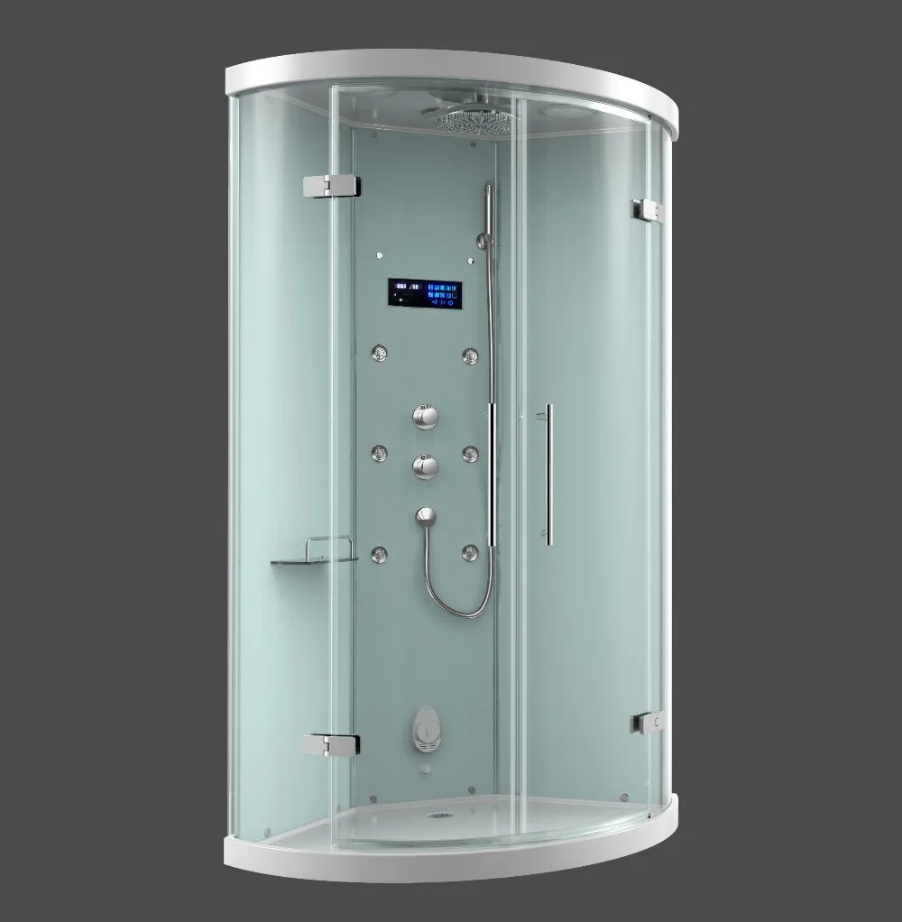 Foshan Aston ZA230-I Fan-shaped Tempered Glass Wet Steam Shower Room