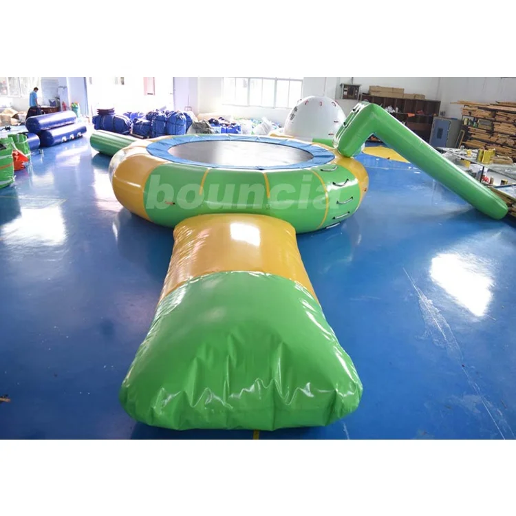 6m Diameter Inflatable Sungear Water Trampoline With Launch