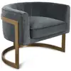 new design grey luxury velvet sofa chair, stainless steel frame sofa chair