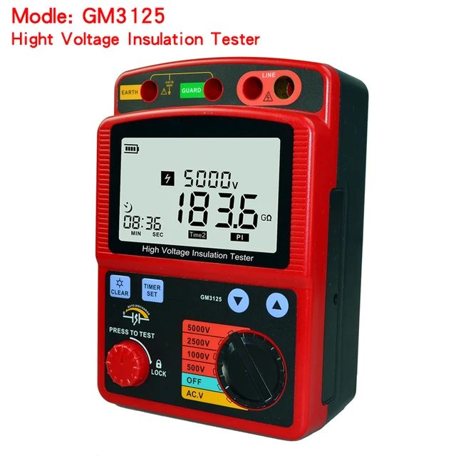 4ma voltage overload insulation resistance tester