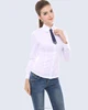 Office uniform designs for women white blouse,Chinese blouse women elegant fashion designs long sleeves with beautiful tie