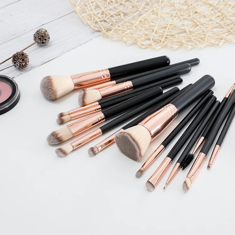 2019 New Nylon hair makeup brush set rose gold cosmetic brush 14pcs for student brush set, Black / odm
2019 New Nylon hair makeup brush set rose gold cosmetic brush 14pcs for student brush set, Black / odm