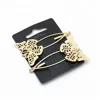 2018 Fashionable sculpture butterfly metal snap hair clips set