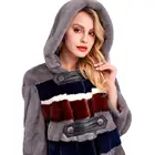 Mink Fur Coat Winter Women Long Coat Wholehide Genuine Mink Coat LM-32