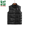 High quality Printing black thicken waistcoat mens down vest