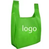 eco pp non woven fabric carry bag t-shirt nonwoven shopping carry bag non-woven china india