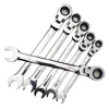 Set of 12pcs Movable Head Fixed Head Dual-purpose Ratchet Spanner Opening Torx Wrench Quickk Machine Auto Repair Spanners