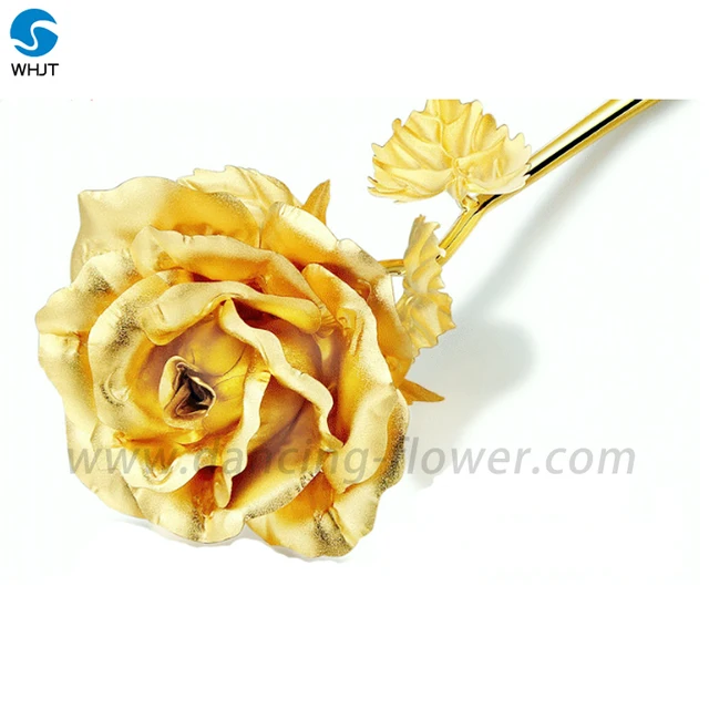 24k gold foil carnation 8cm 24k gold rose flower gift for