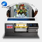 Inkfa high resolution inkjet digital flatbed dtg printer manufacturer A2 size garment t shirt printing machine