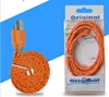 universal usb charger cable colorful micro braided usb Cable Round USB Data Cable for sumsung