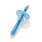 Soft high quality silicone baby toothbrush,baby teething toothbrush,mini toothbrush