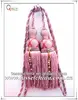 Wholesale pink tassel tiebacks for home textile with beads, double tie backs of home window curtain fabric accssory