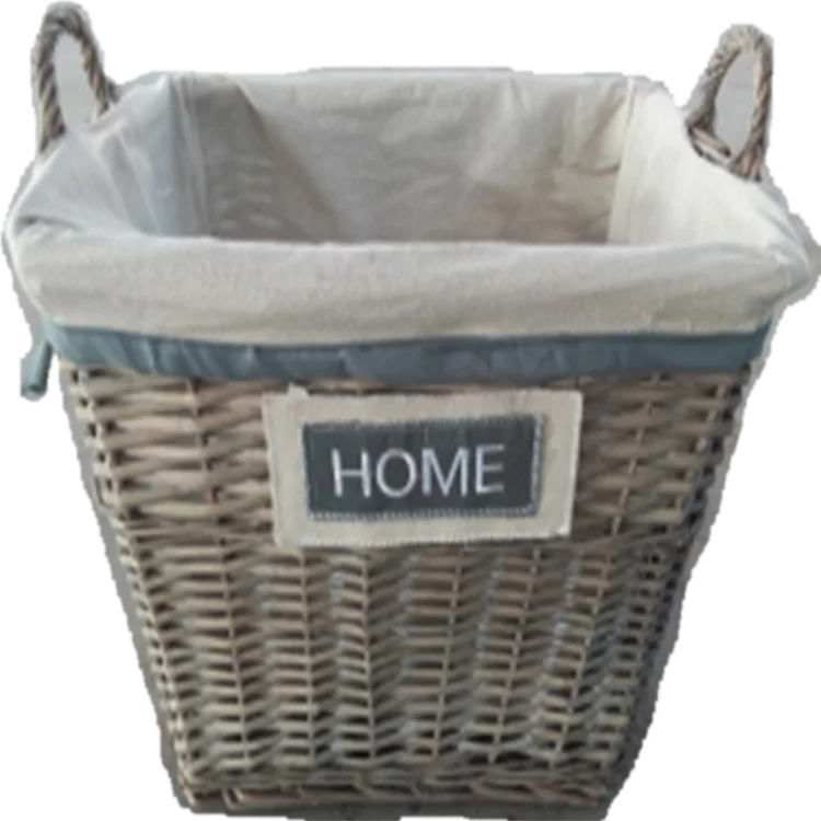 large willow storage custom size laundry wicker basket with