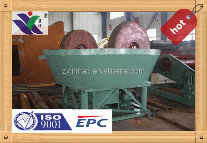 Grinding Wet Pan Mill Machine Used to Separate Silver