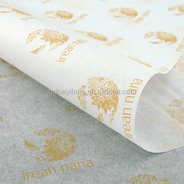 customized gold logo printed silk paper for shirt, dress, gift