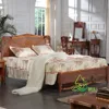 Spa Resort Leisure Elegant Natural Wood Bamboo Style Bedroom Set Furniture