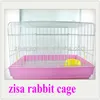 pink and pink blue pet rabbit cage and house