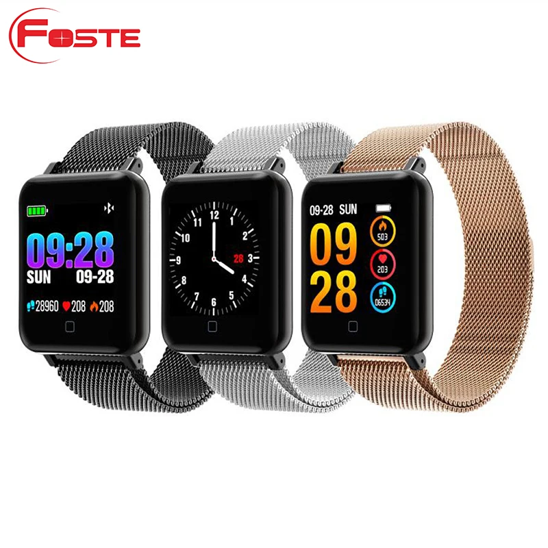 2019 fitbit watch heart rate Blood pressure monitor pedometer Fitness Sport Bracelet Android Smart Watch with Remote camera - ANKUX Tech Co., Ltd