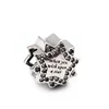 ESUNNY Pentagram Zirconia 925 Sterling Silver Diy Bracelet Charm Bead