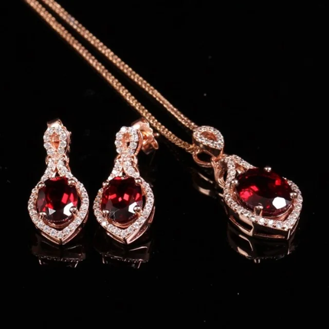 hot sale new style trendy red garnet 925 silver gemstone jewelry set for women, N/a
hot sale new style trendy red garnet 925 silver gemstone jewelry set for women, N/a
