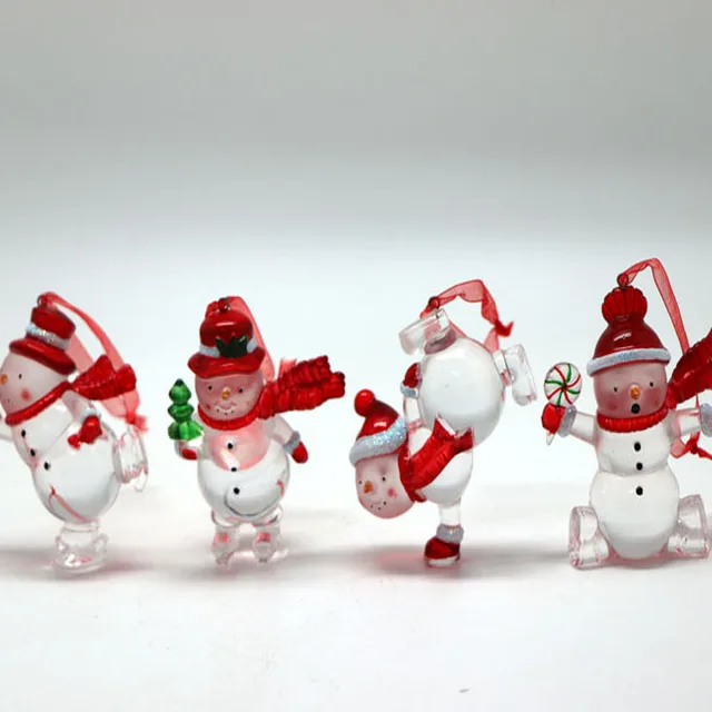 2017 christmas indoor ornament holiday gifts 4 asst. snowman