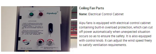 Ceiling Fan, 6.1m, 220V, 1.5KW - detail 12