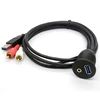 New design 2rca to female 3.5mm jack plug cable 2 rca audio in stock