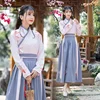 2018 Winter Hanfu National Costume Ancient Chinese Cosplay Costume Chinese Hanfu Women Hanfu Clothes Lady Stage Dress DL3241