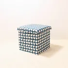 Mise Hot selling foldable changing shoes stool storage Country style collapsible morden cube storage stool