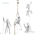 Hotel Decorations Resin Sculpture Monkey Lamp Animal Ornament Modern Home Decor