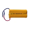 2.4V r03 battery AAA200mAh Ni-Cd rechargeable battery pack with plug and cable for solar light