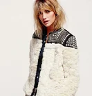 2019 wholesales Europe style short rabbit fur coat Genuine fur rabbit fur stitching bead jacket