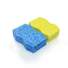 Concave convex shape multipurpose home clean foam cellulose sponge