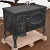 Free Standing Cast Iron Wood Burning Stove with Oven
