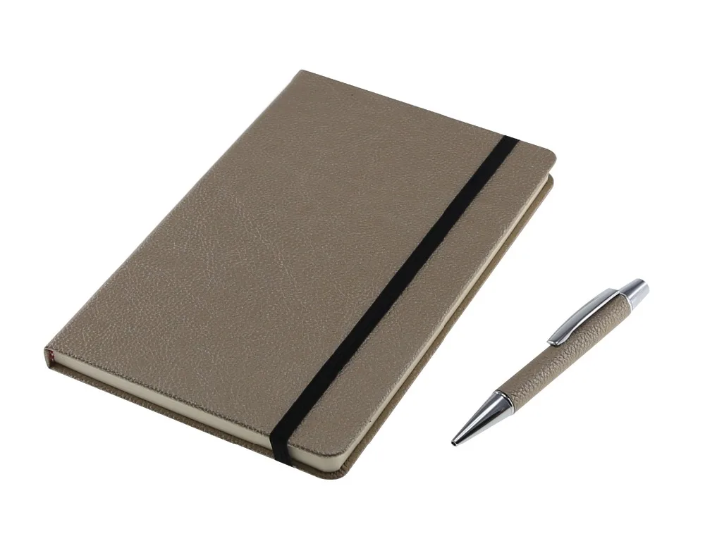 new innovative business ideas plain color pu leather notebook