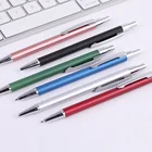 New premium gift metal color slim click ball pen gold with logo