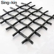 5mm wire 20mm hole size crimped weave wire Vibrating Screen For Machine