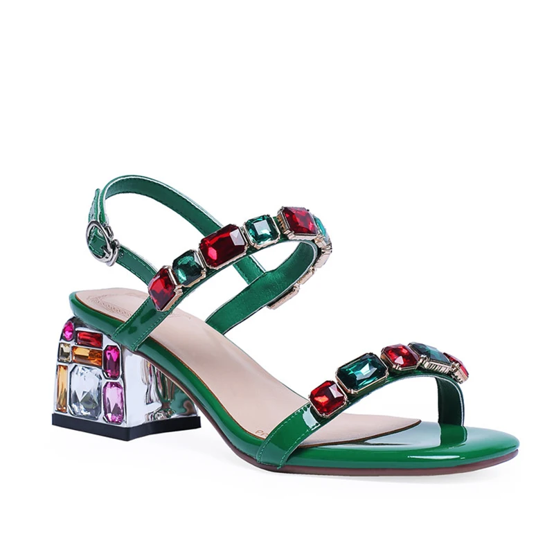 WETKISS Large Size 43 2019 Summer Sandals Fashion Colorful Crystal Sandals Block Heels Ladies Shoes and Sandals Bridal Shoes, Red, green, white
WETKISS Large Size 43 2019 Summer Sandals Fashion Colorful Crystal Sandals Block Heels Ladies Shoes and Sandals Bridal Shoes, Red, green, white