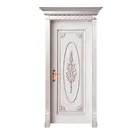 Fancy design Solid oak wood modern white color wood room/exterior door designs