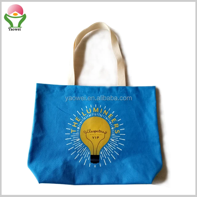 new fashion promotional custom printed 12oz big cotton cloth bag