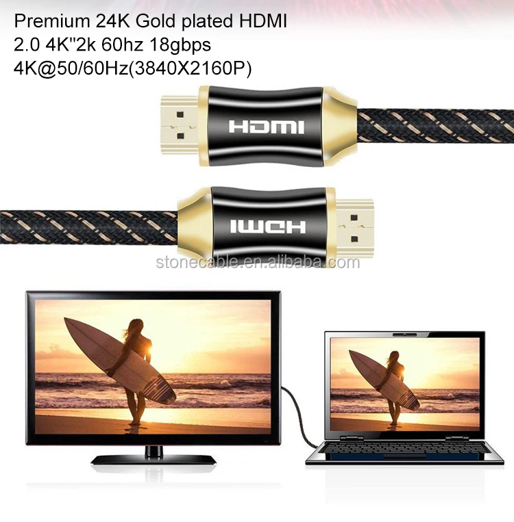 PREMIUM UltraHD HIGH SPEED 4K HDMI Cable w/Ethernet CL3/ FT4, 3D 3840*2160 60Hz SPEC 2.0V 10ft 25ft 35ft 50ft 100ft - ANKUX.COM